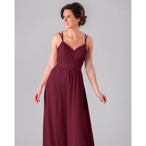 Kennedy Blue McKenzie Bridesmaid Dress in Bordeaux